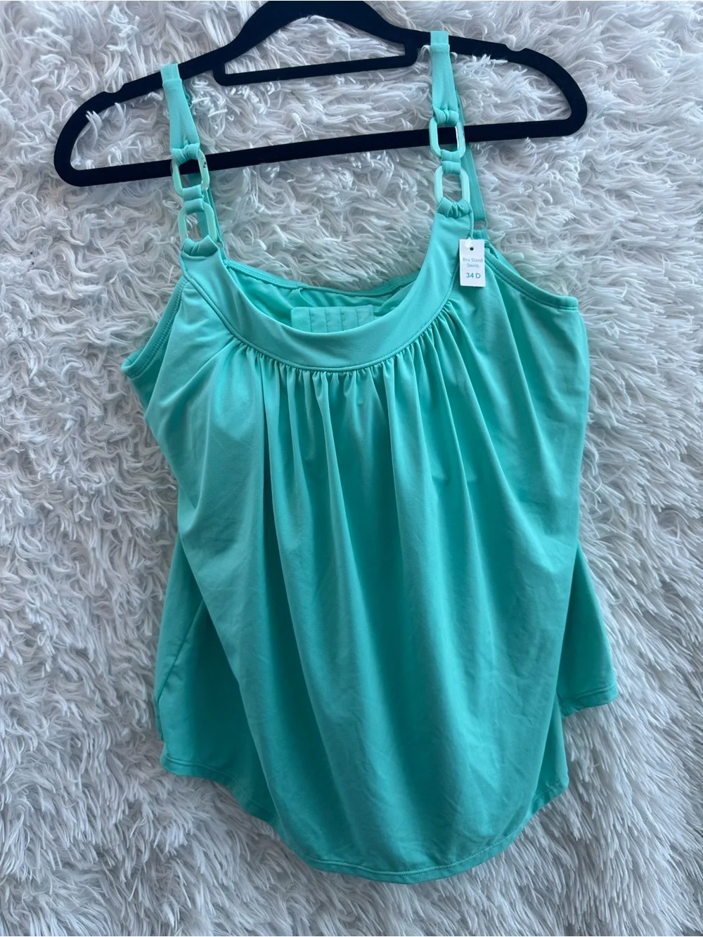Coco Reef Ultra Fit Bra Sized Underwire Tankini Top - Classic Solids SZ 34D - Picture 2 of 6